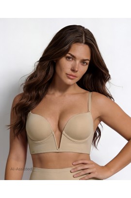 DEEP NECKLINE BRA CURVES