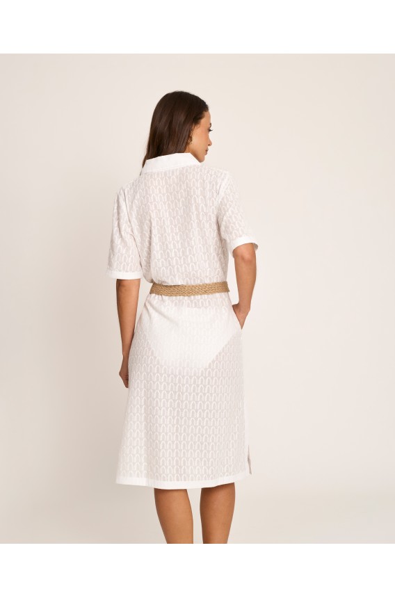 VESTIDO CAMISA CON CINTO