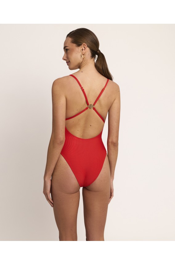 DEEP NECK SWIMSUIT