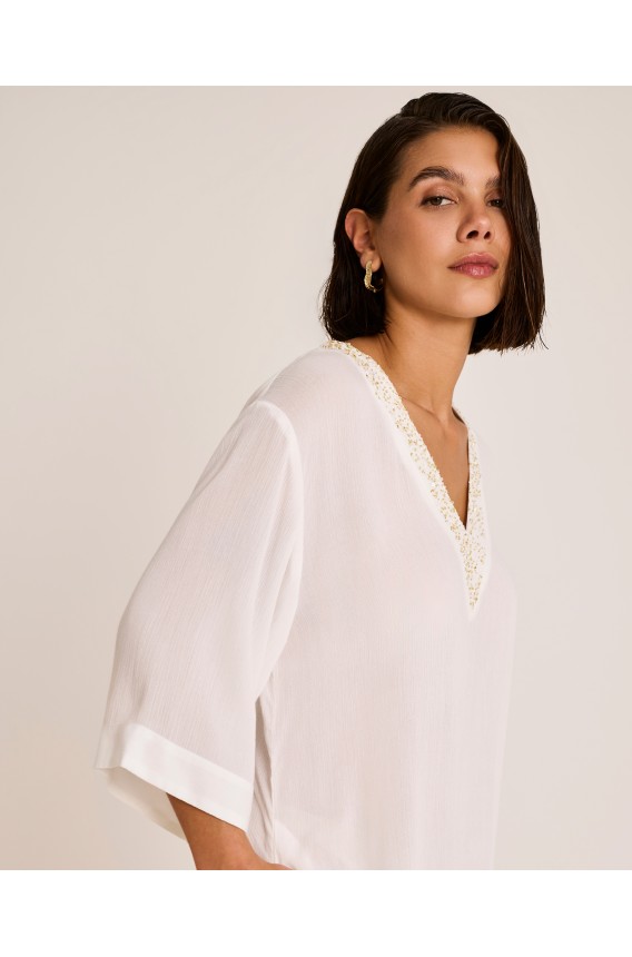 VESTIDO DECOTE EM V