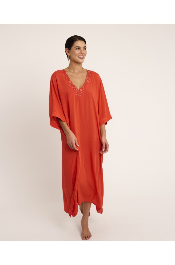 V-NECK DRESS