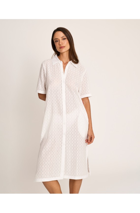 VESTIDO CAMISA CON CINTO