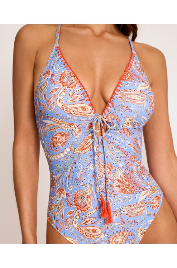 DEEP NECK SWIMSUIT