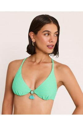 TOP DE BIKINI TRIANGULAR SIN FOAM