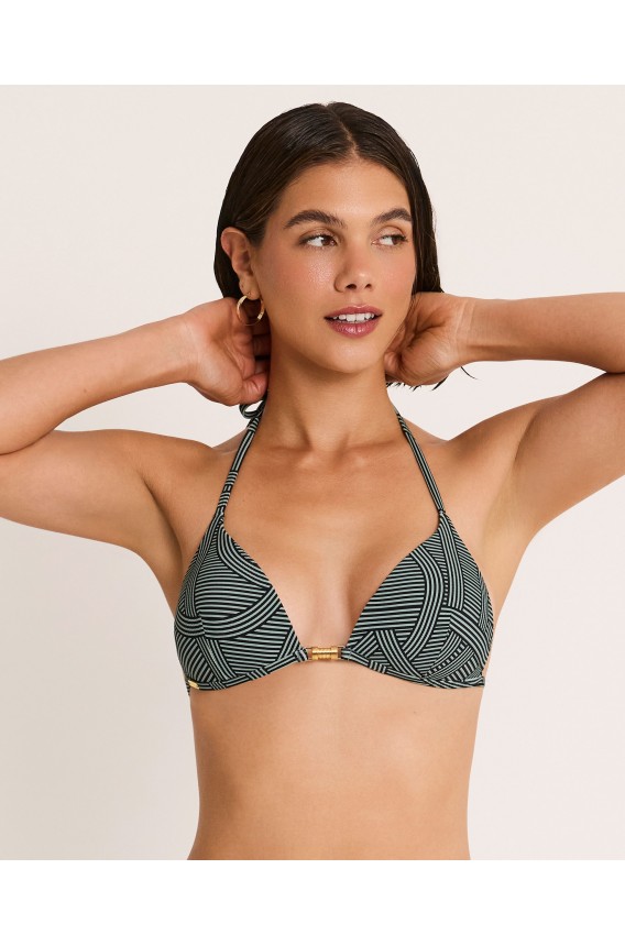 TRIANGLE BIKINI TOP PUSH-UP