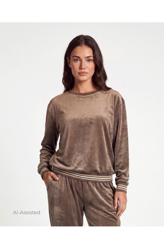CONJUNTO TERCIOPELO SUDADERA PANTALON