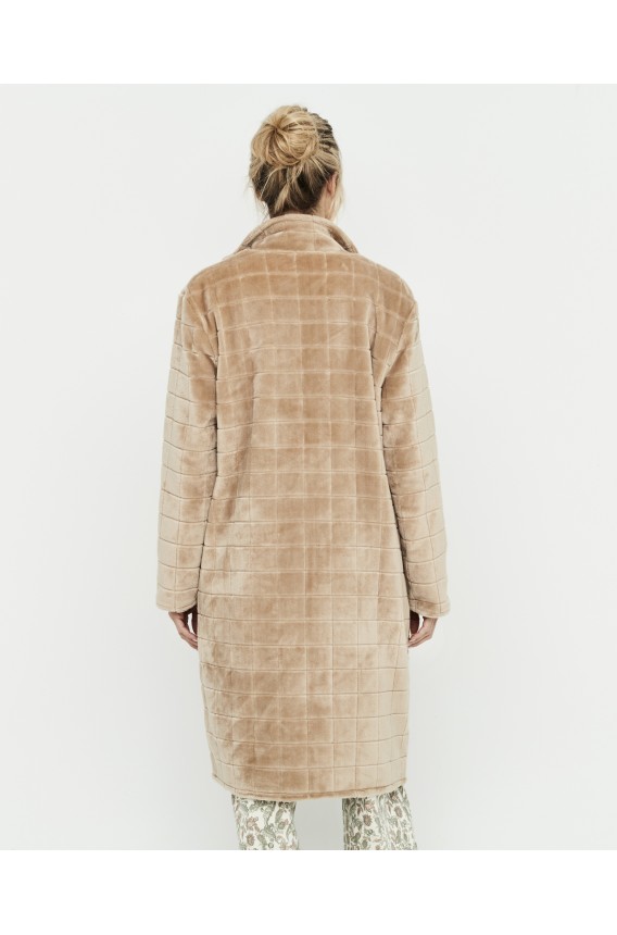 REVERSIBLE ZIP-UP ROBE