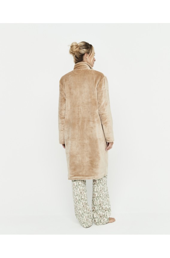 REVERSIBLE ZIP-UP ROBE
