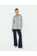 PIJAMA MUJER CAMISETA MANGA RANGLAN Y PANTALON YOGA