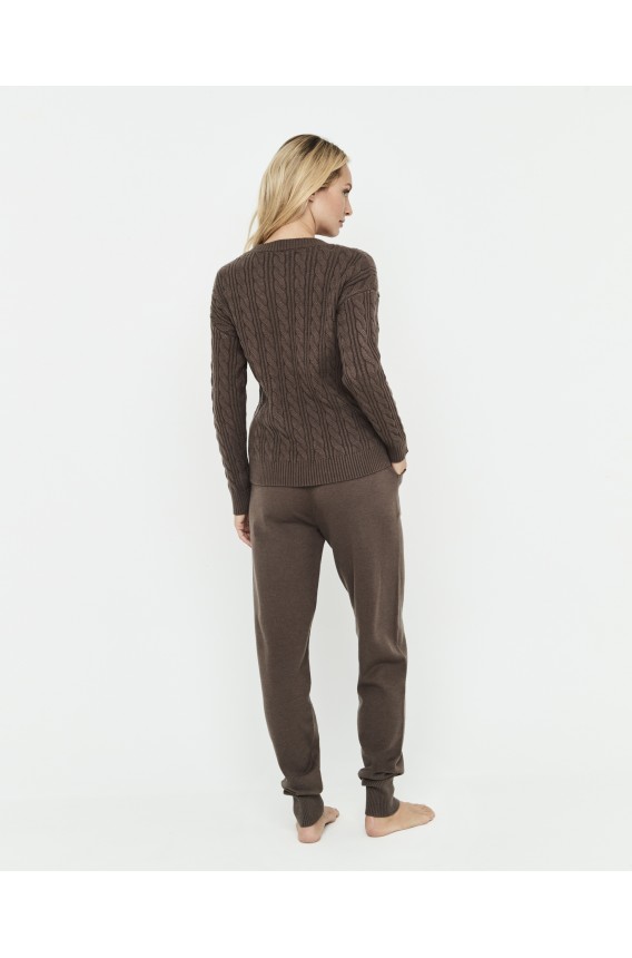 ROUND NECK CABLE KNIT SET