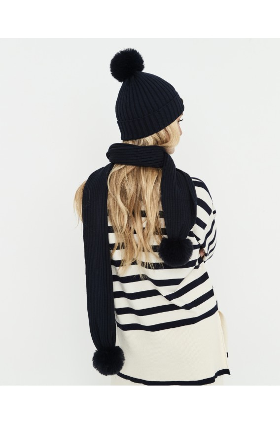 SET GORRO Y BUFANDA POMPÓN