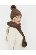 SET GORRO Y BUFANDA POMPÓN