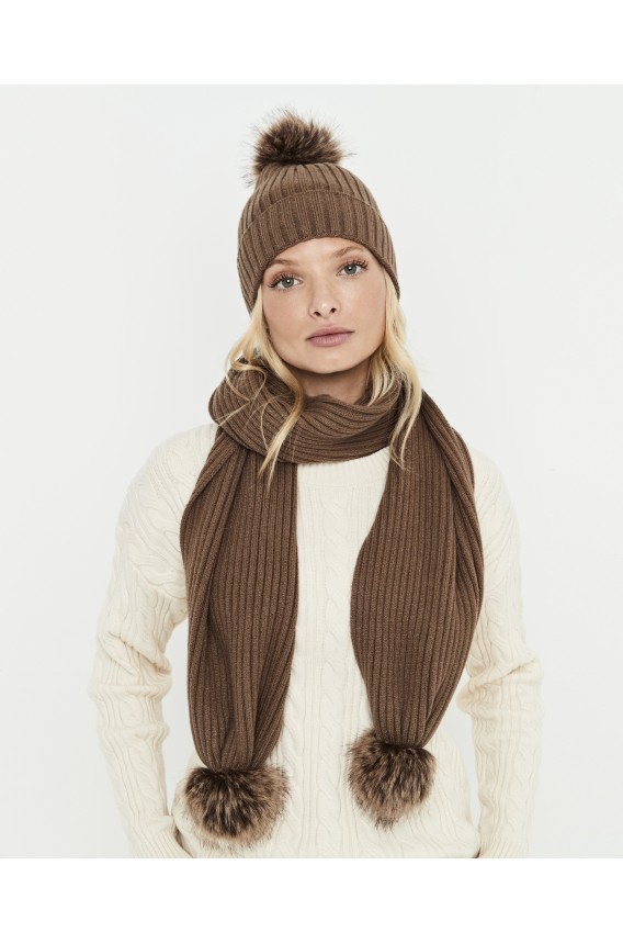 SET GORRO Y BUFANDA POMPÓN