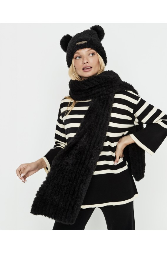 SET GORRO Y BUFANDA 2 POMPONES